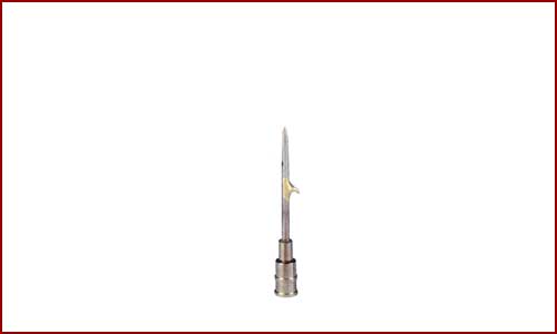NB1525 needle, 15G x 1" (1.5mm x 25mm), barbed.