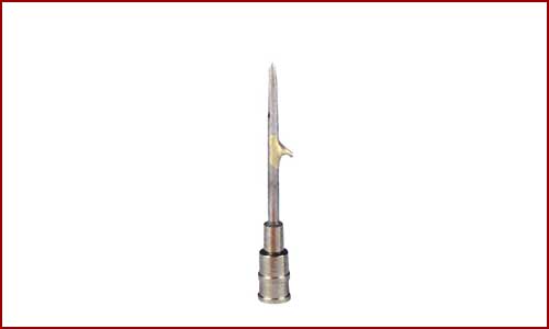 NB2040 needle, 12G x 1.75" (2mm x 40mm), barbed.