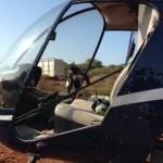 Helicopter Used In Rhino Capture For Conservation